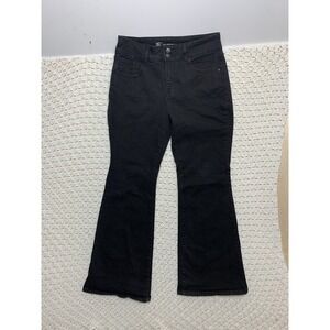 NOBO No‎ Boundaries Flare Jeans Women's 15 Black Dark Wash High Rise Pants